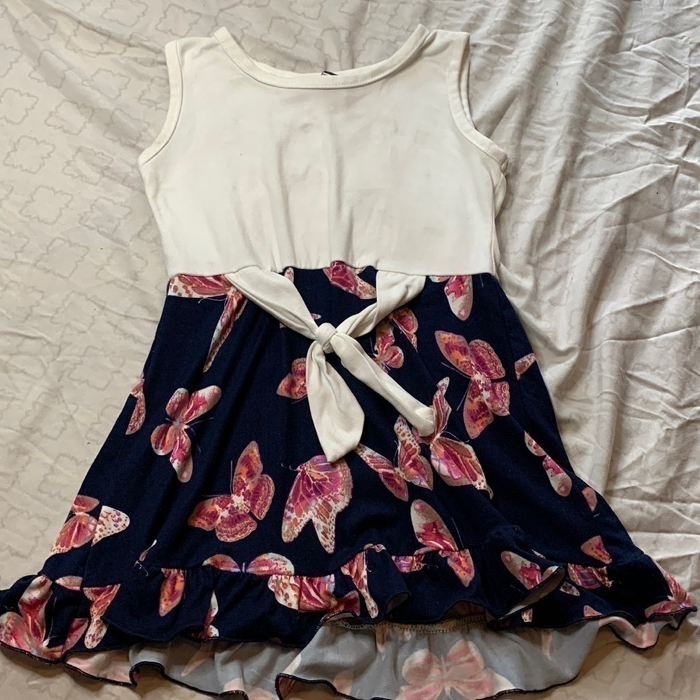 Floral Butterfly Kid's Dress